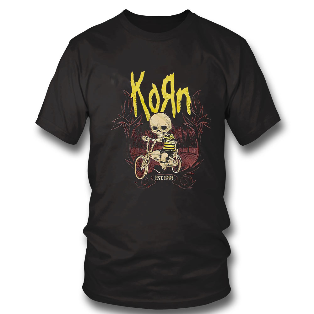 Korn Shirt Metal Band Embroidered Graphic Shirt Sweatshirt, Tank Top, Ladies Tee