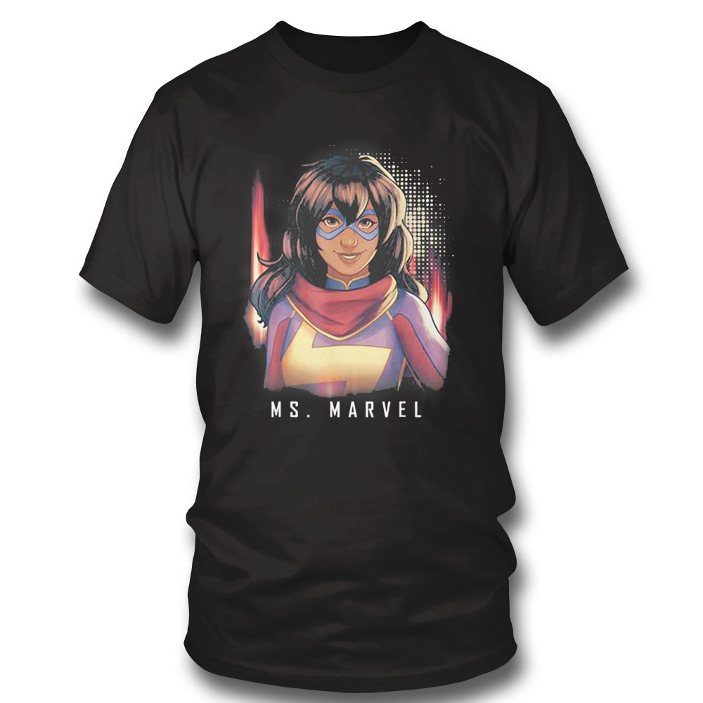 Ms Marvel Comic Style Portrait Shirt Sweatshirt, Tank Top, Ladies Tee