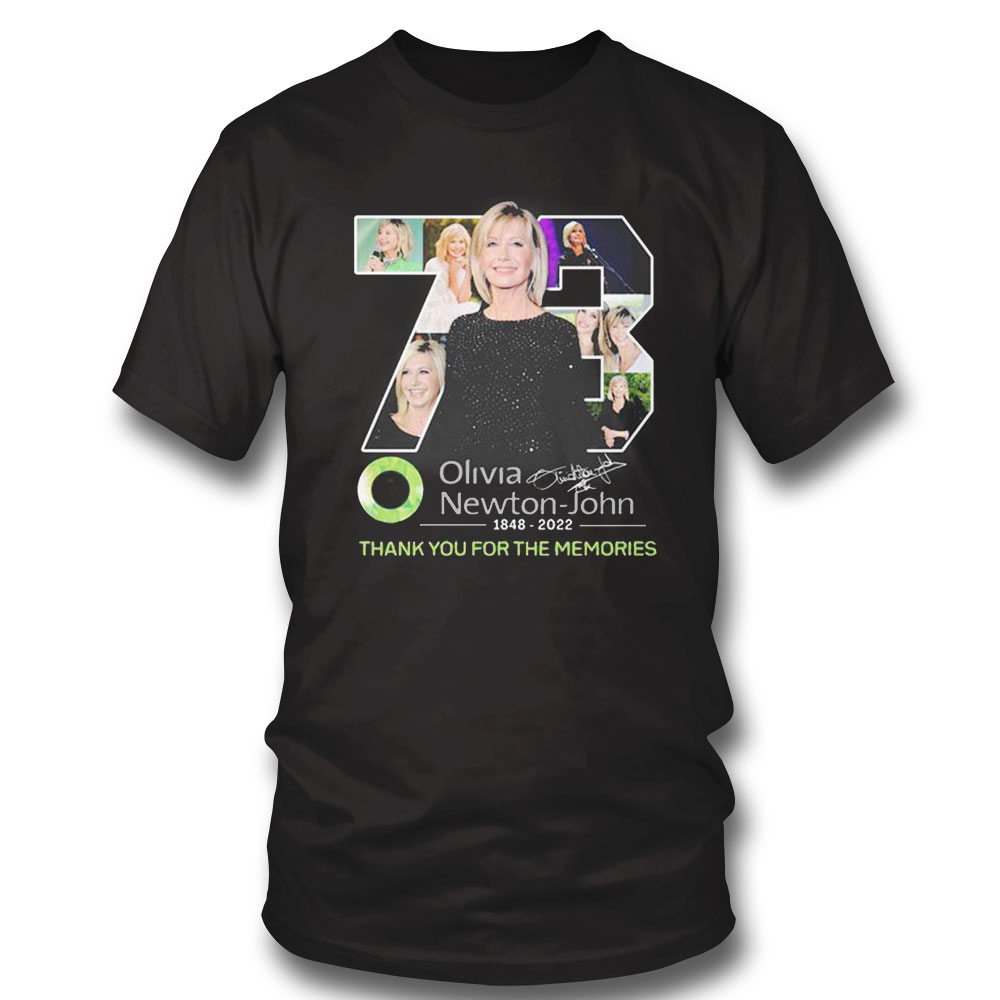 Olivia Newton John 1848 2022 Thank You For The Memories Signature Shirt