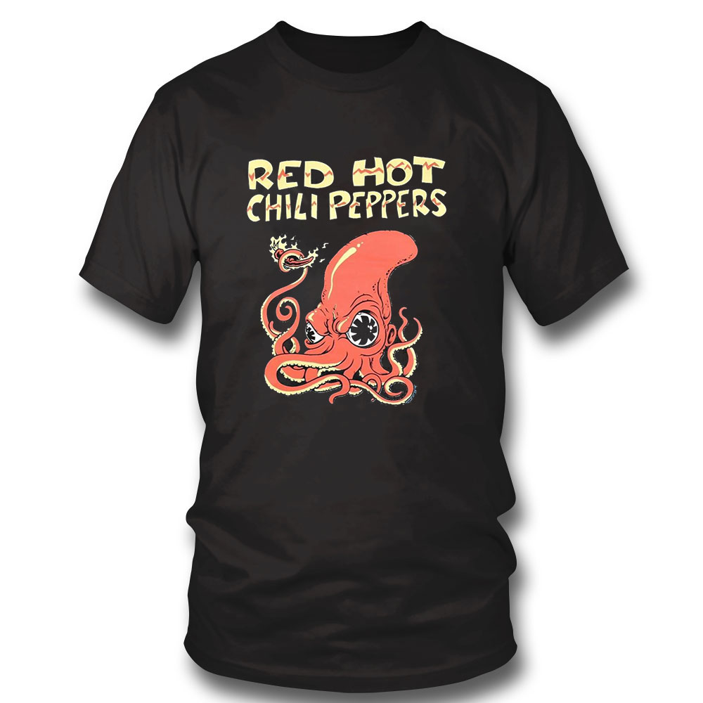 Red Hot Chili Peppers T Shirt Fire Squid Shirt