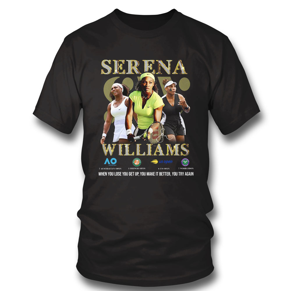 Serena Williams Grand Slam Signature Shirt Long Sleeve, Ladies Tee