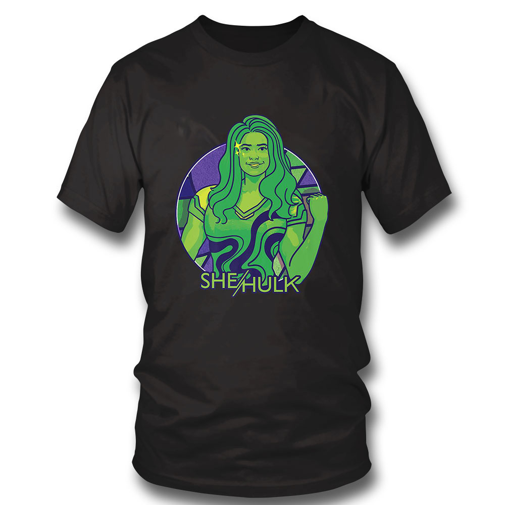 She Hulk Shirt Marvel She Hulk Attorney At Law Artsy Circle Portrait Sweatshirt, Tank Top, Ladies Tee