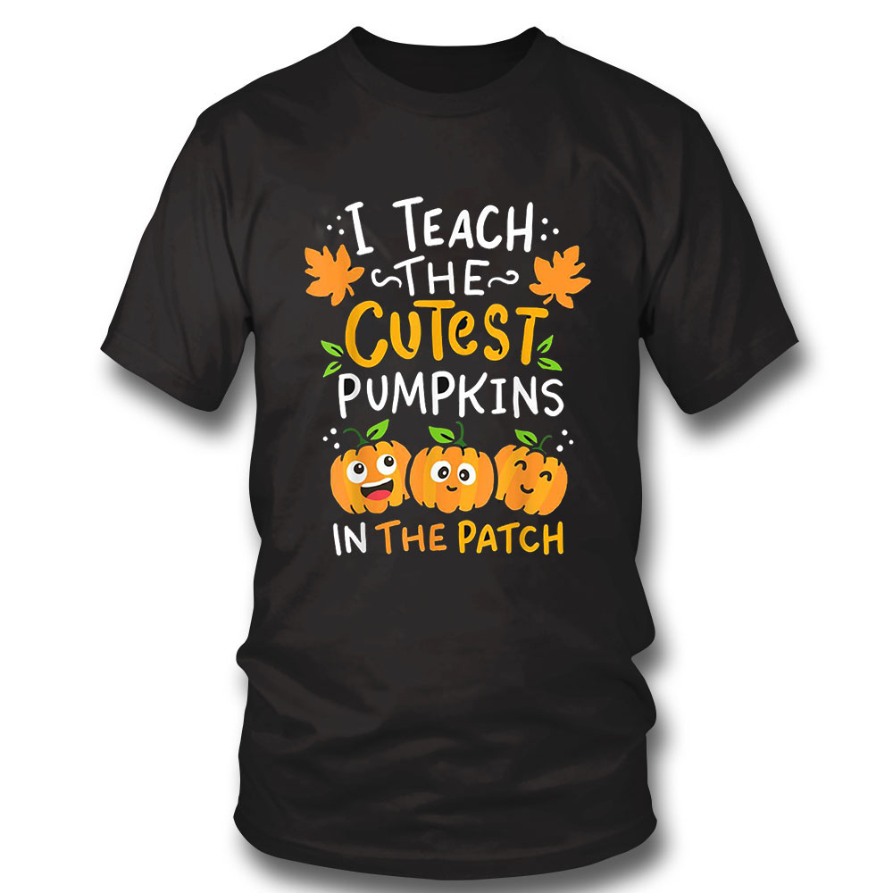 Teacher Halloween Shirt Pre-k Teacher Kindergarten Cutest Pumpkins Hoodie, Long Sleeve, Tank Top