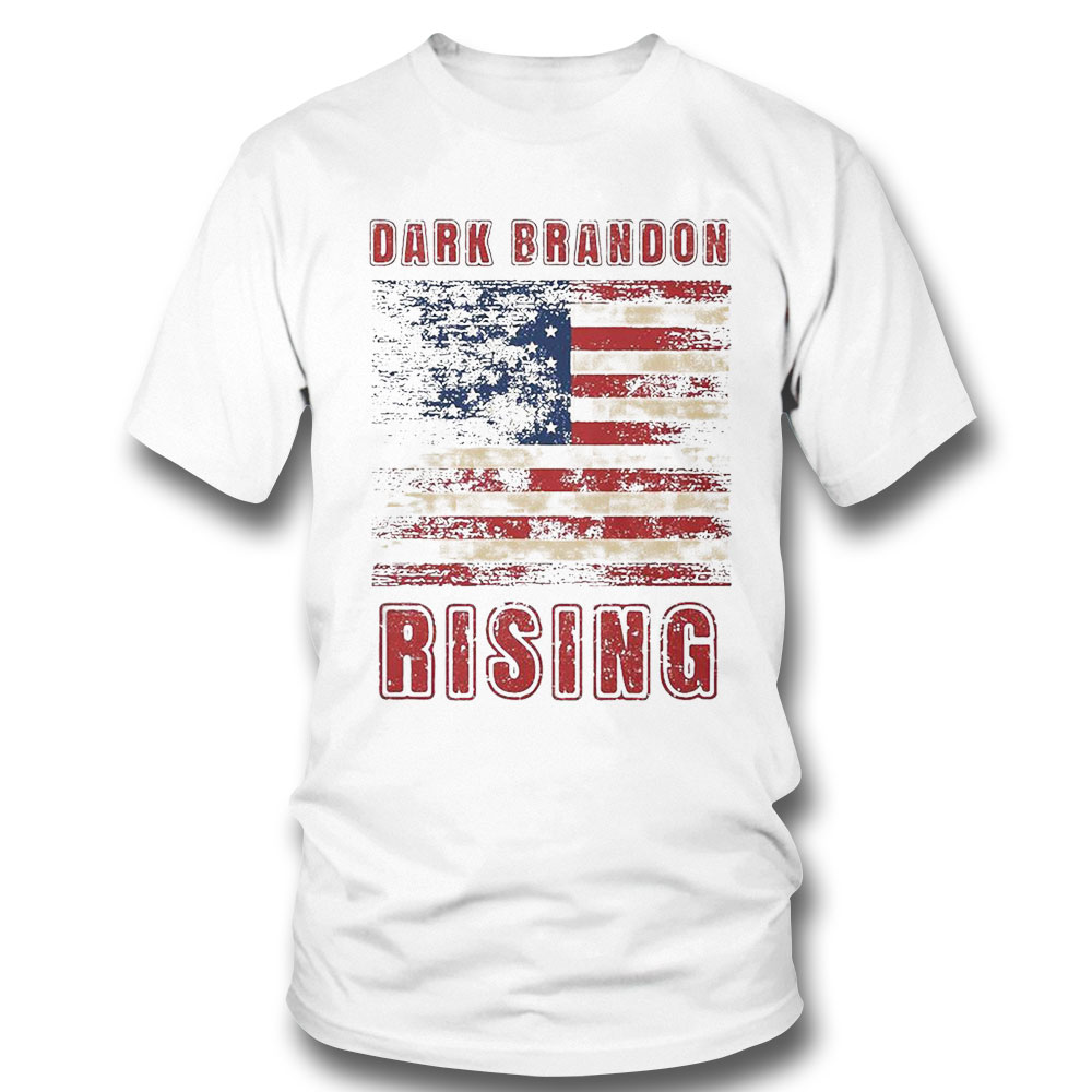 Dark Brandon Rising Joe Biden American Flag Shirt Long Sleeve, Ladies Tee