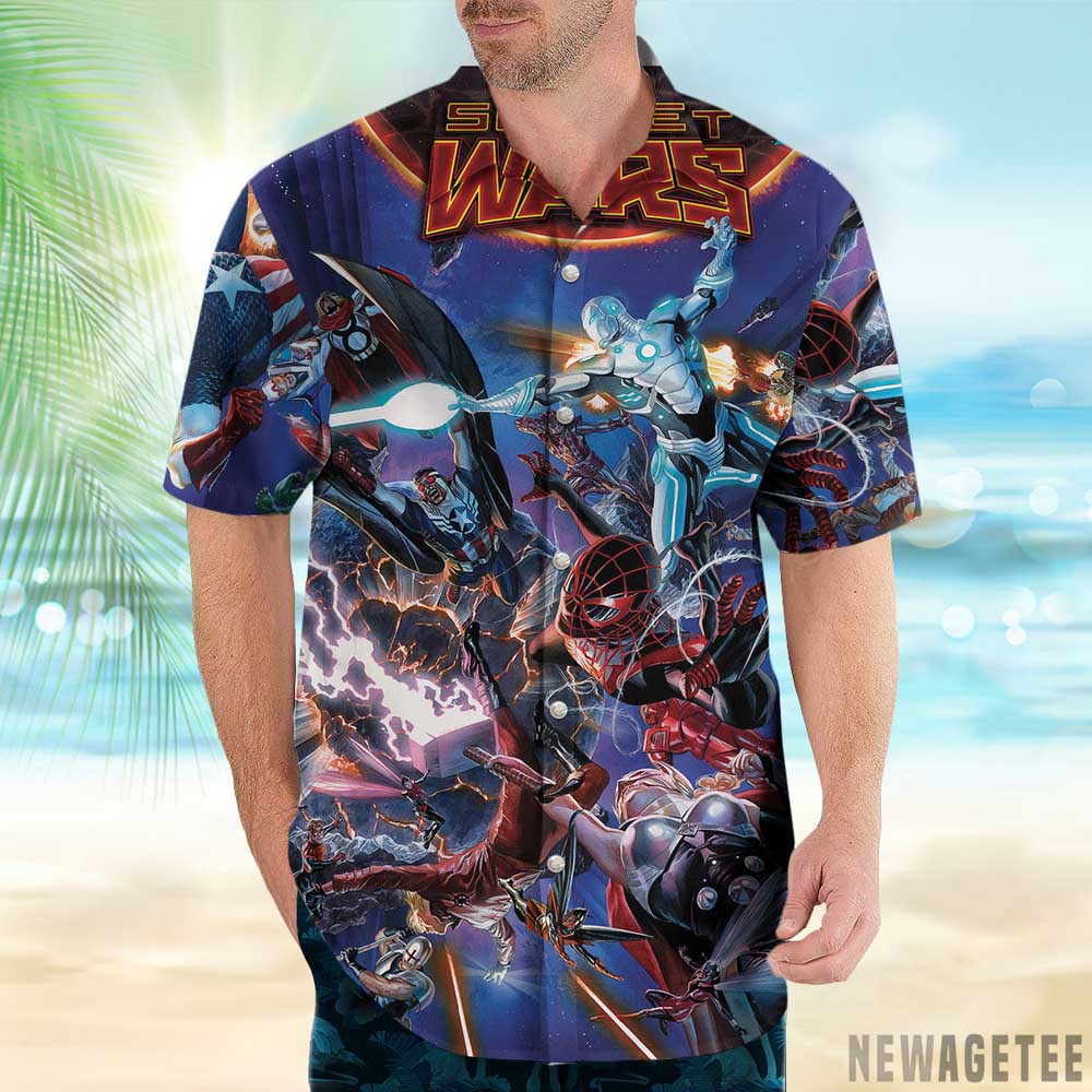 Secret Wars The Multiverse Saga Mcu Marvel Avengers Hawaiian Shirt Beach Shorts For Men And Women