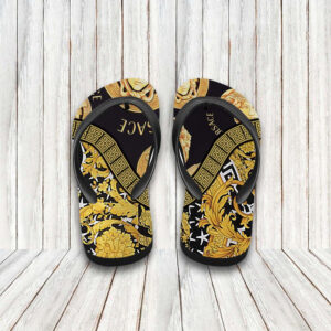 Versace Medusa Barocco 2022 Hawaiian Shirt Beach Shorts and Flip Flops Combo