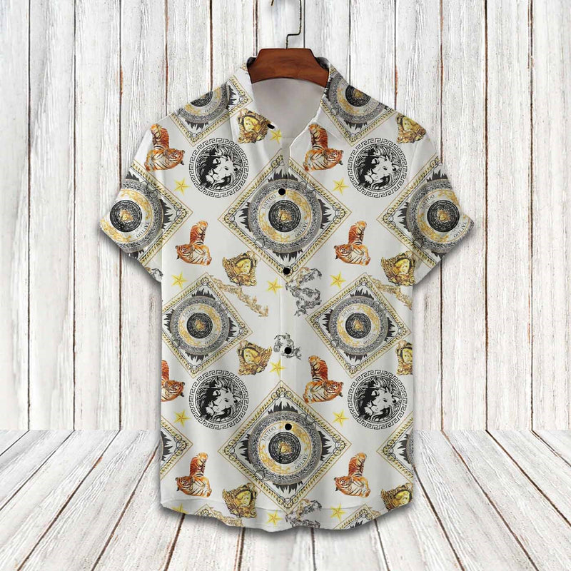 Versace chinese pattern 2022 Hawaiian Shirt Beach Shorts and Flip Flops Combo Versace chinese pattern 2022 Hawaiian Shirt Beach Shorts and Flip Flops Combo