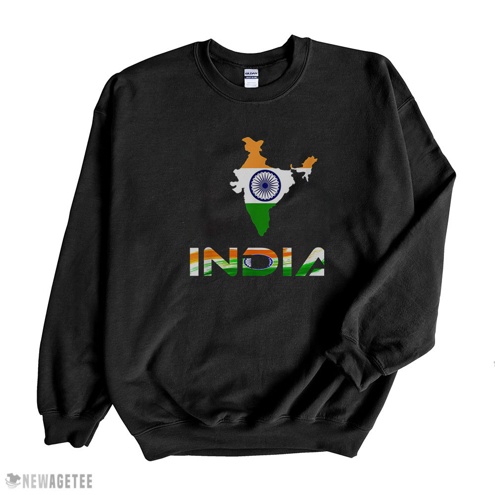 Flag Souvenir And Indian Map Distressed India T Shirt Sweatshirt, Tank Top, Ladies Tee