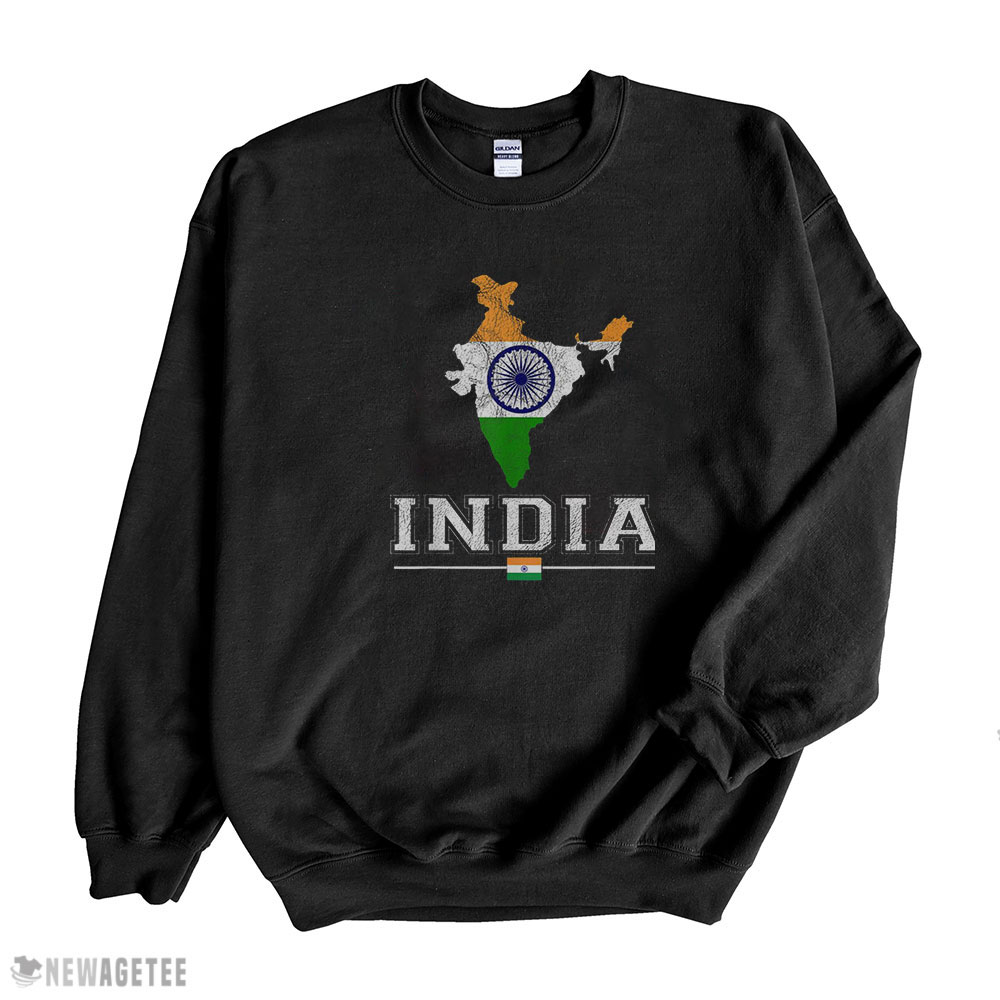 Flag Souvenir Indian Map Distressed India Shirt Vintage Shirt Hoodie, Long Sleeve, Tank Top