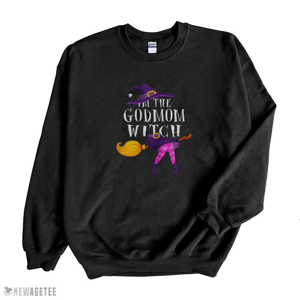 Funny Halloween Shirt Im The Godmom Witch Costume Halloween Godmother Cute Long Sleeve, Ladies Tee