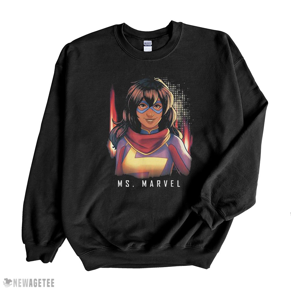 Ms Marvel Comic Style Portrait Shirt Sweatshirt, Tank Top, Ladies Tee