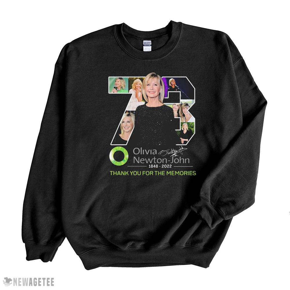 Olivia Newton John 1848 2022 Thank You For The Memories Signature Shirt