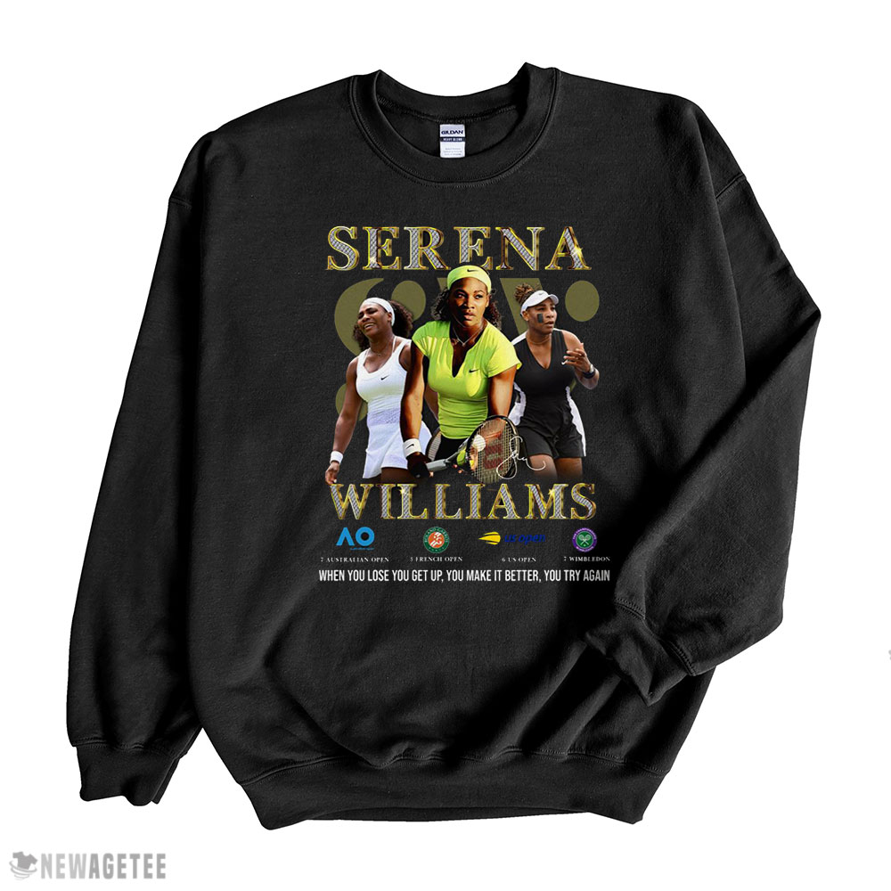 Serena Williams Grand Slam Signature Shirt Long Sleeve, Ladies Tee