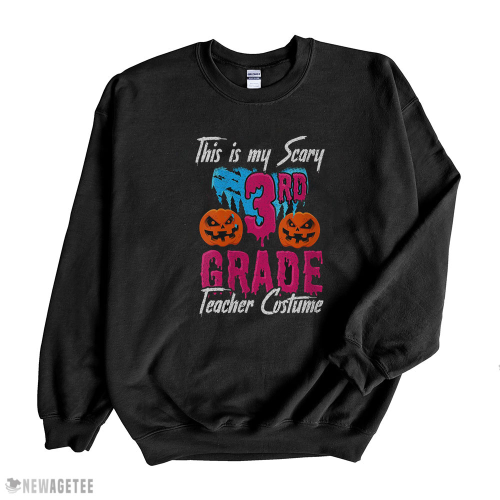 Teacher Halloween Shirt This Is My 3rd Grade Teacher Long Sleeve, Ladies Tee