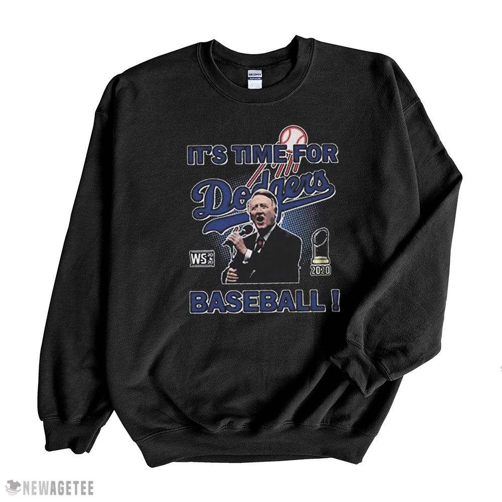 Vin Scully Legendary Dodgers Its Time For Dodgers Baseball Shirt