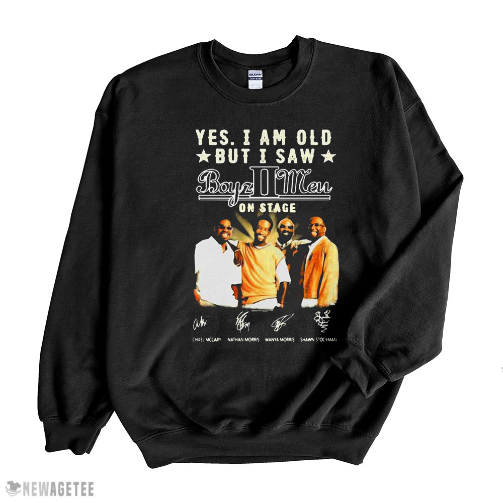 Yes I Am Old But I Saw Boyz Ii Men On Stage Signatures Shirt
