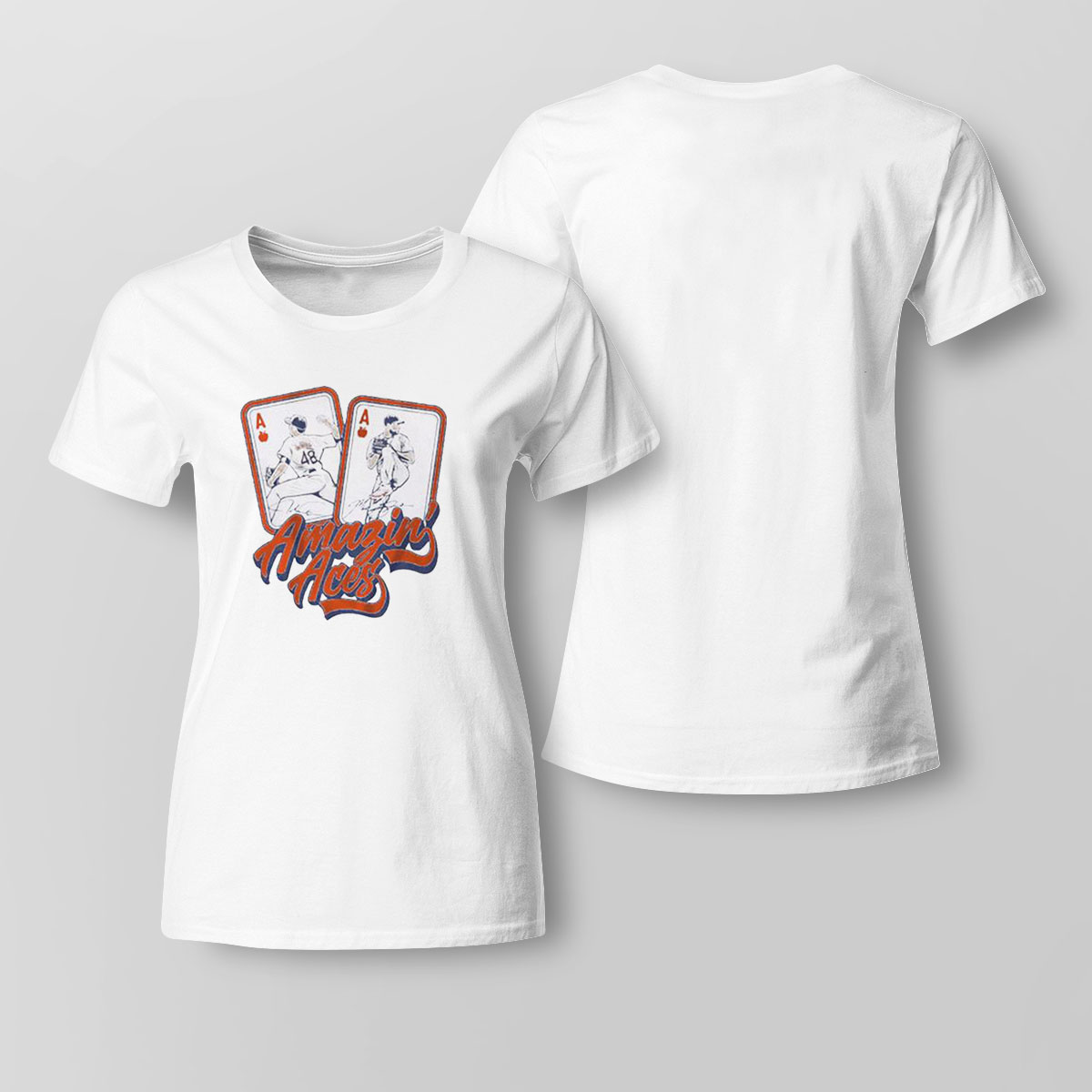 Jacob Degrom And Max Scherzer Amazin Aces Shirt Sweatshirt, Hoodie, Longsleeve, Tank Top, Ladies Tee