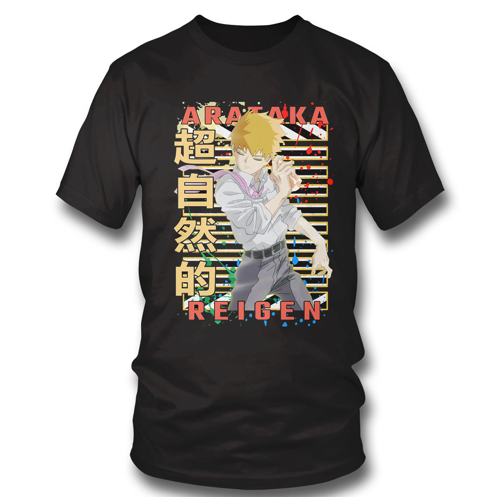 Arataka Reigen Mob Psycho 100 Anime Manga Shirt Long Sleeve, Ladies Tee