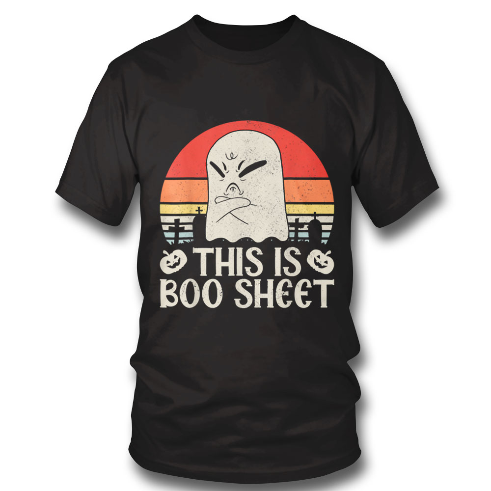 Ghost Retro Halloween Outfit This Is Boo Sheet T Shirt