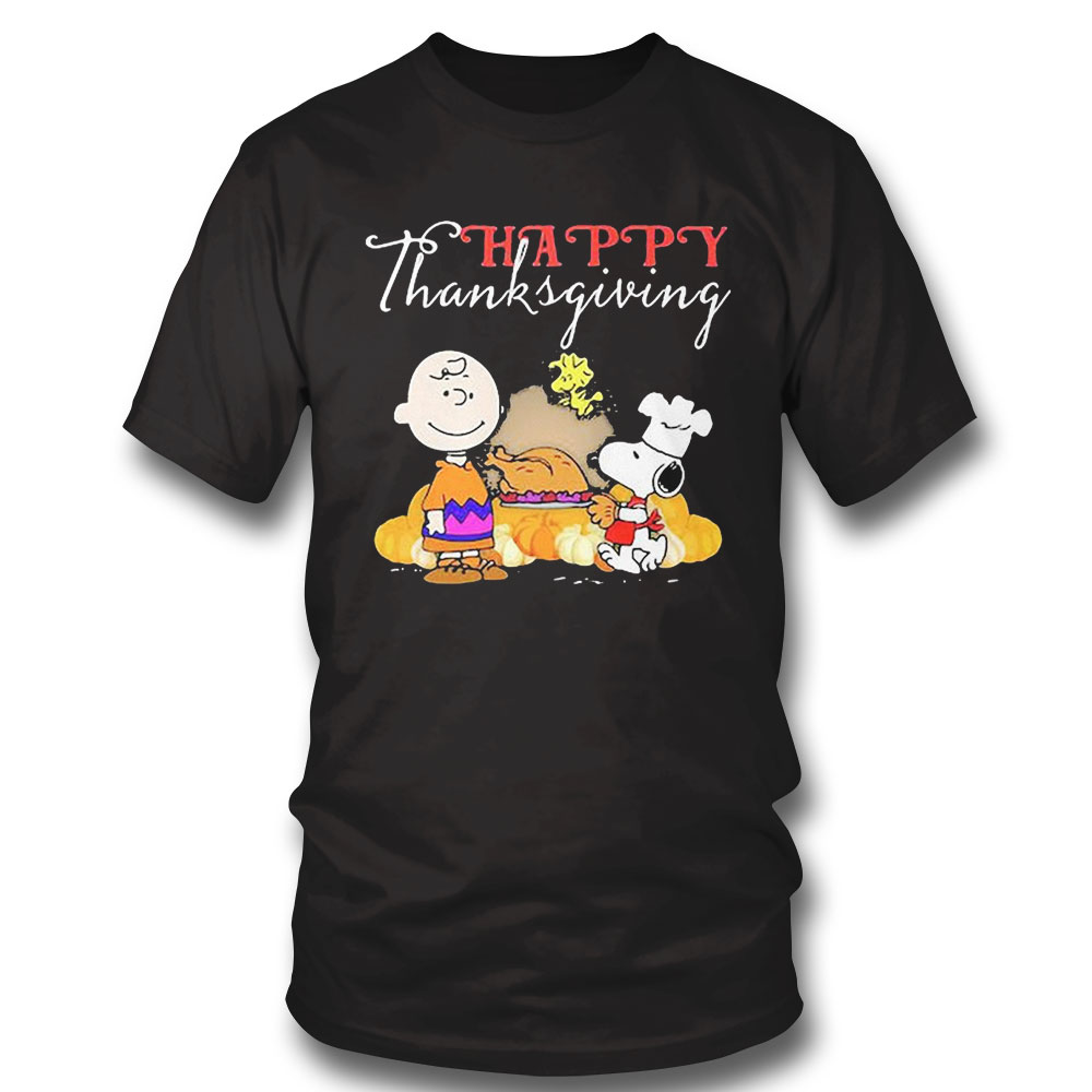 Happy Thanksgiving Snoopy Charlie Peanuts Thanksgiving Halloween Shirt