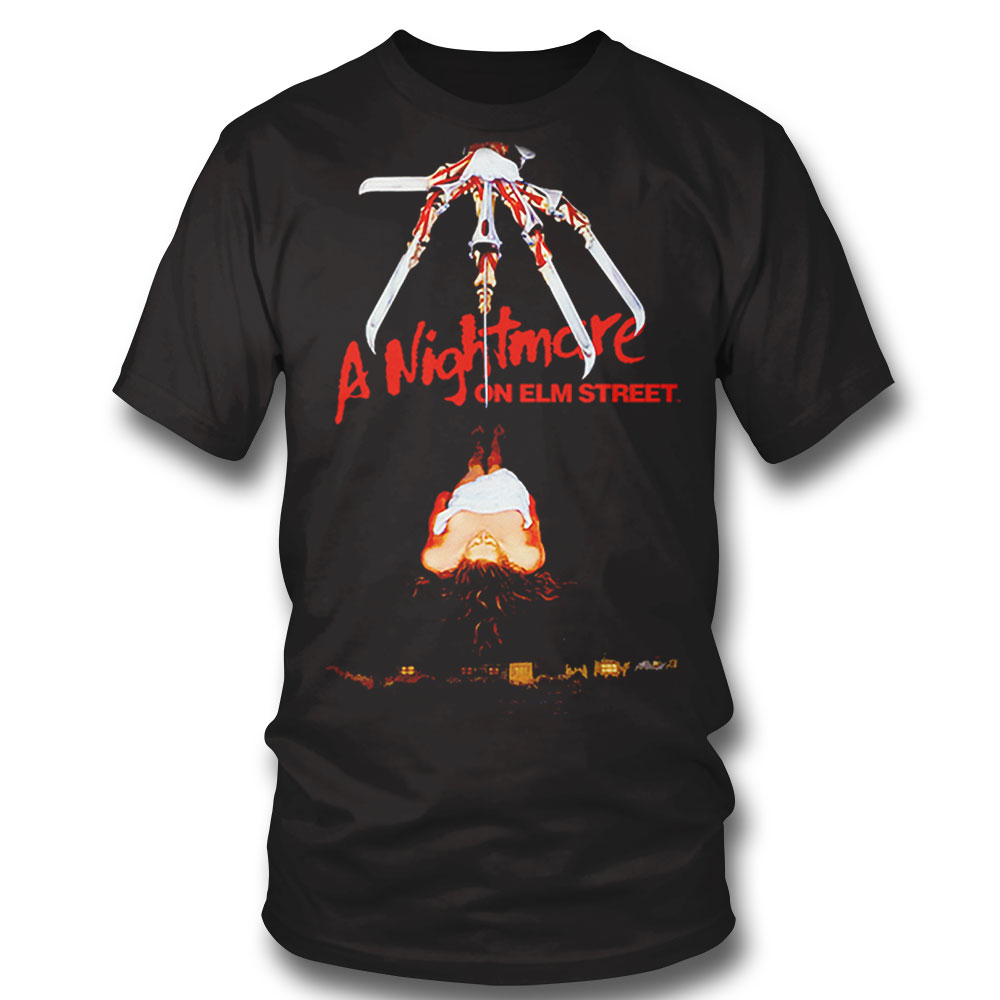 Italian Movie Poster Nightmare On Elm Street T Shirt Long Sleeve, Ladies Tee