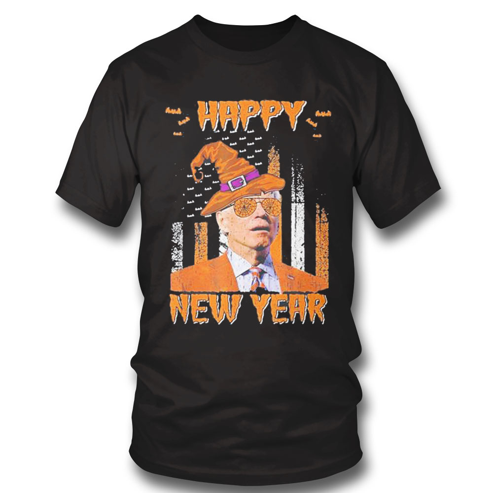 Joe Biden Confused Happy New Year Halloween T-shirt Long Sleeve, Ladies Tee