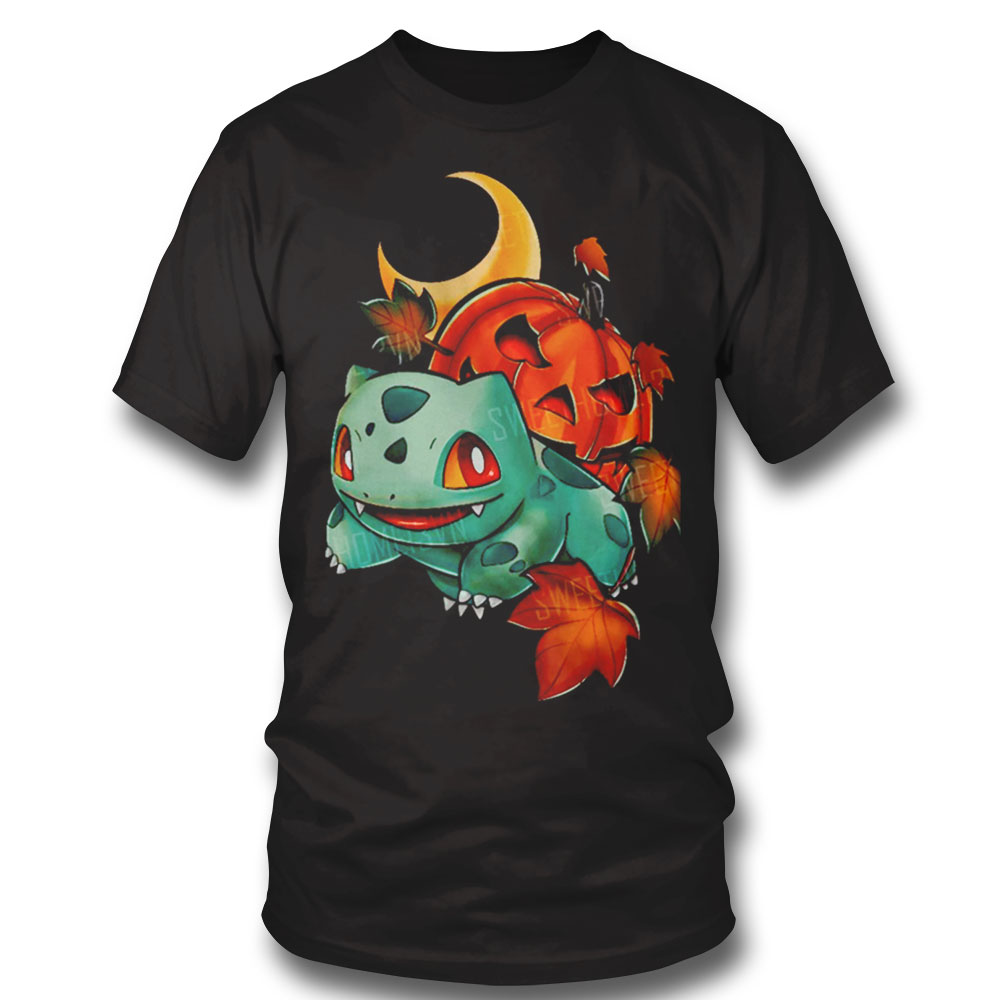 Kawaii Halloween Horror Buibasaur Shirt Hoodie, Long Sleeve, Tank Top