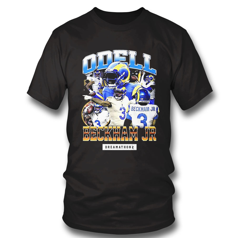 Los Angeles Rams T-shirt Odellbeckham Jr Los Angeles Rams Long Sleeve, Ladies Tee