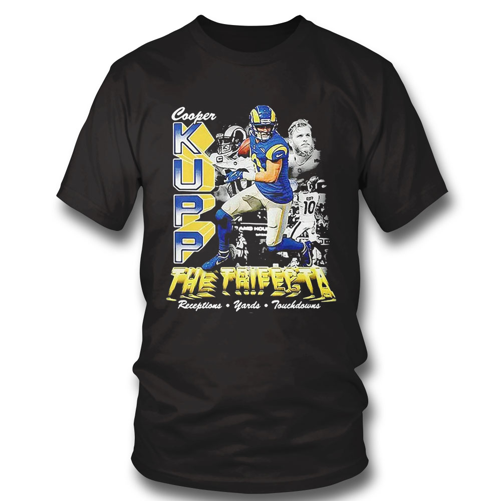 Los Angeles Rams The Trifecta Reception Cooper Kupp T-shirt Sweatshirt, Tank Top, Ladies Tee