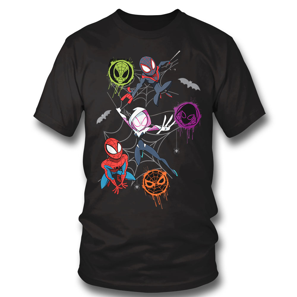 Marvel Studios Spidey And His Amazing Friends Halloween T Shirt Long Sleeve, Ladies Tee