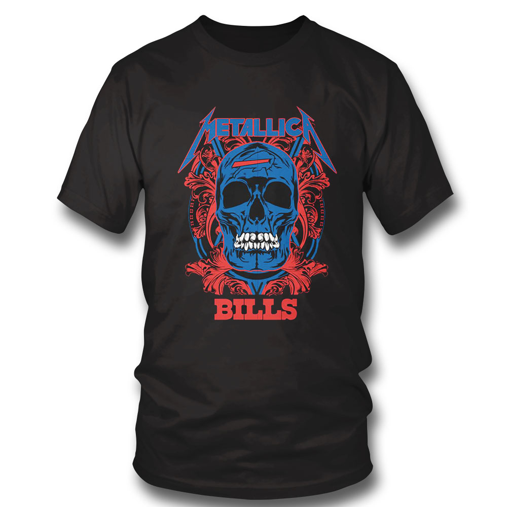 Nfl Skull Metallica Buffalo Bills T-shirt