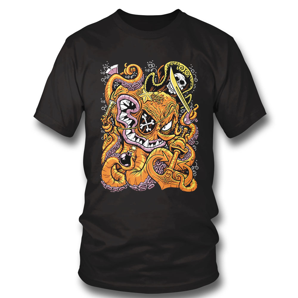 Octo Pirate Madfab Horror T-shirt