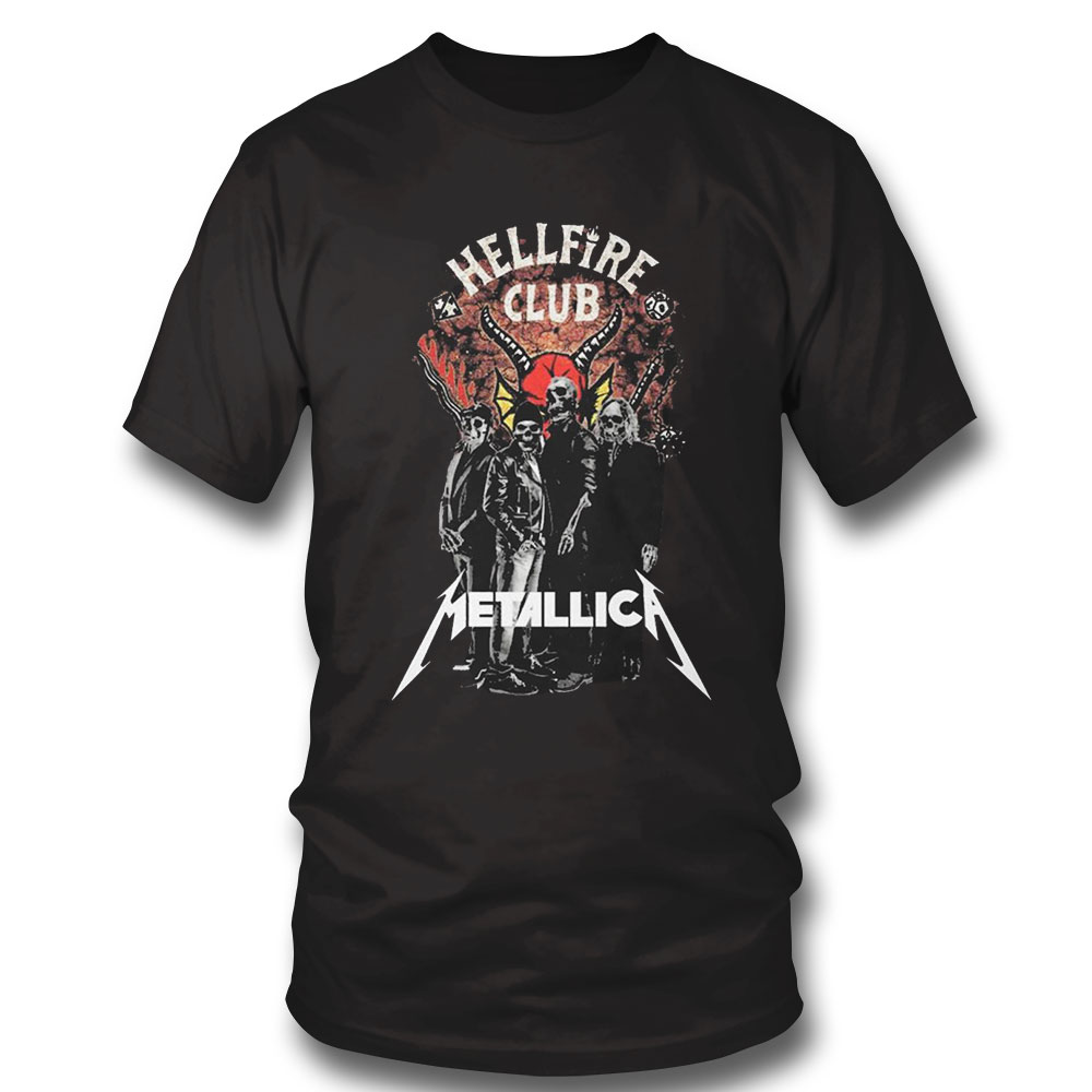 Official Hellfire Club Metallica Band Skull Halloween Metallica Halloween Shirt Hoodie, Long Sleeve, Tank Top