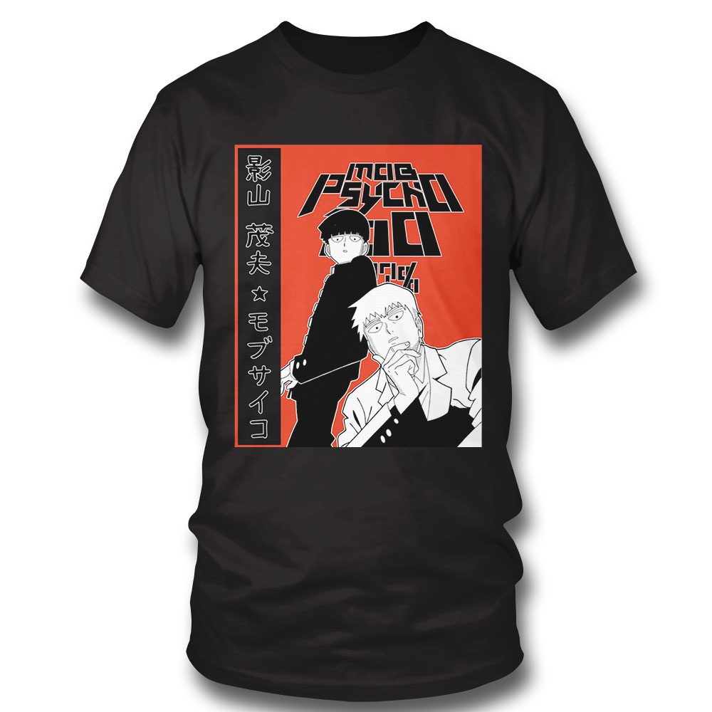 Reigen Mob Psycho Mob And Reigen T-shirt Sweatshirt, Tank Top, Ladies Tee