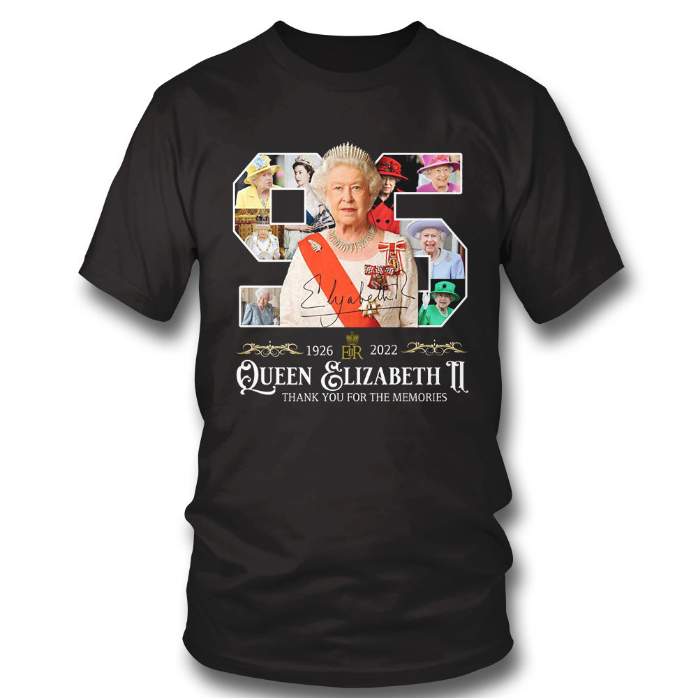Rip Queen Elizabeth Ii T-shirt Signature Thank You For The Memories Long Sleeve, Ladies Tee