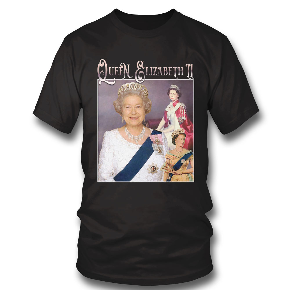 Rip Queen Elizabeth Ii T-shirt Vintage Queen Of Engalnd Long Sleeve, Ladies Tee