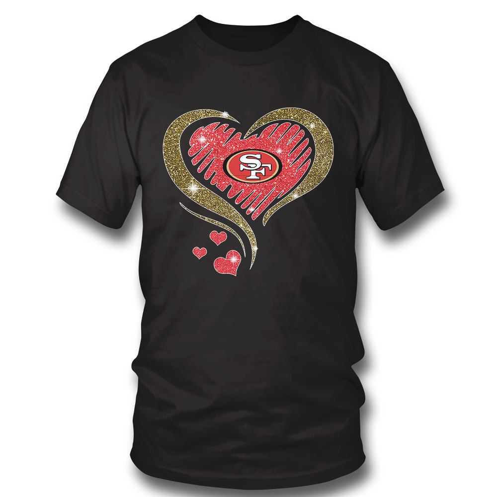San Francisco 49ers Heart Love San Francisco 49ers T-shirt Hoodie, Long Sleeve, Tank Top