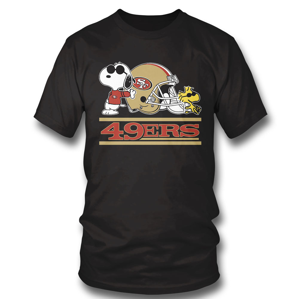 San Francisco 49ers Snoopy San Francisco 49ers T-shirt Long Sleeve, Ladies Tee