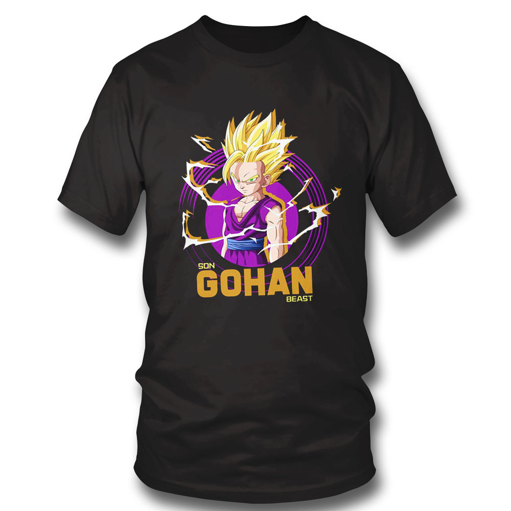 Son Gohan Beast Retro Dragon Ball Anime Manga T-shirt Sweatshirt, Tank Top, Ladies Tee
