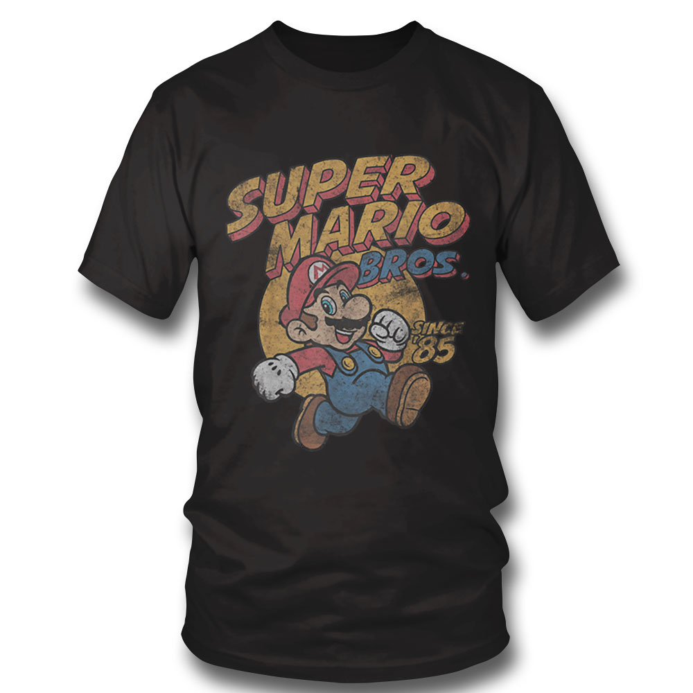 Super Mario Bros Since 85 Vintage Poster T Shirt Sweatshirt, Tank Top, Ladies Tee