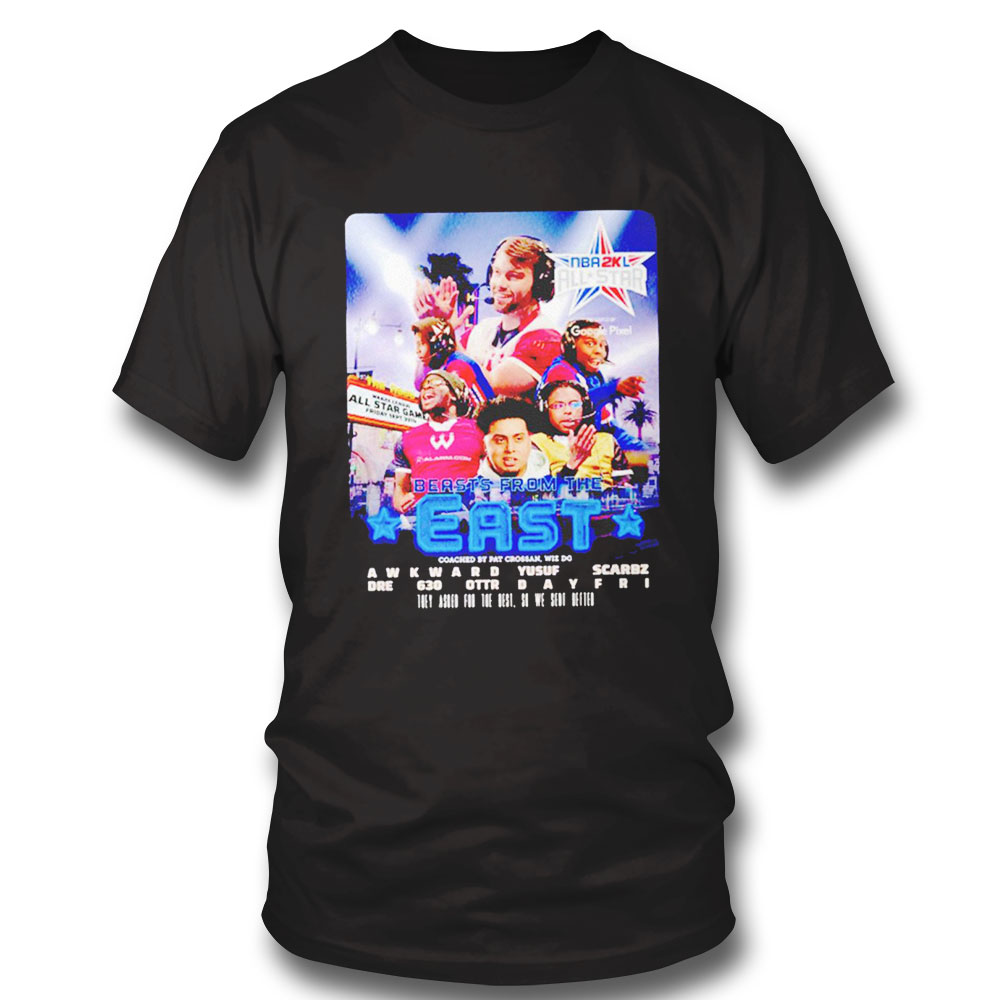 The Eastern Conference Lineup And Coach Beasts From The East-shirt Long Sleeve, Ladies Tee