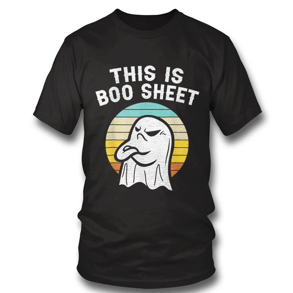 This Is Boo Sheet Ghost Retro Halloween Costume Men Women T Shirt