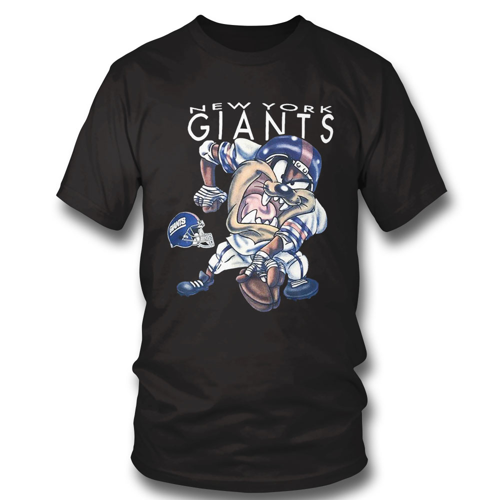 Vintage Nfl Giants Looney Tunes Taz New York Giants T-shirt Hoodie, Long Sleeve, Tank Top
