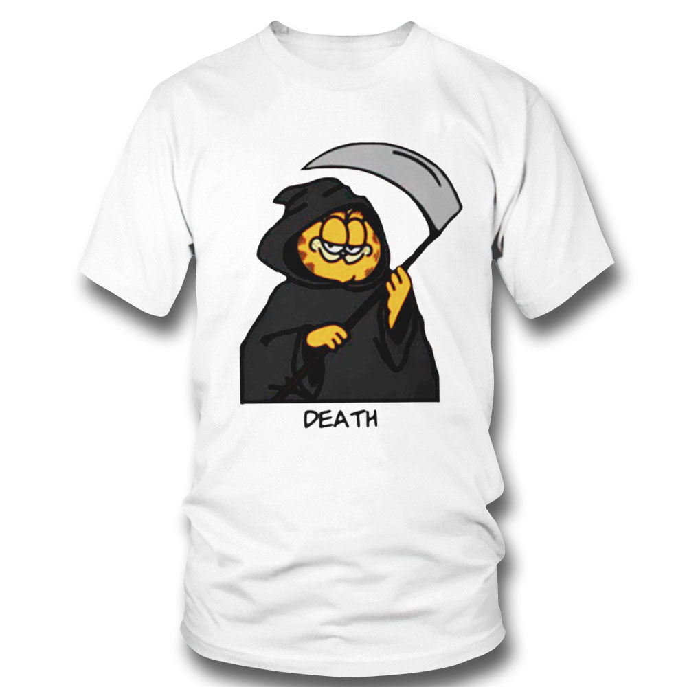 Garfield Death Halloween Shirt Sweatshirt, Tank Top, Ladies Tee