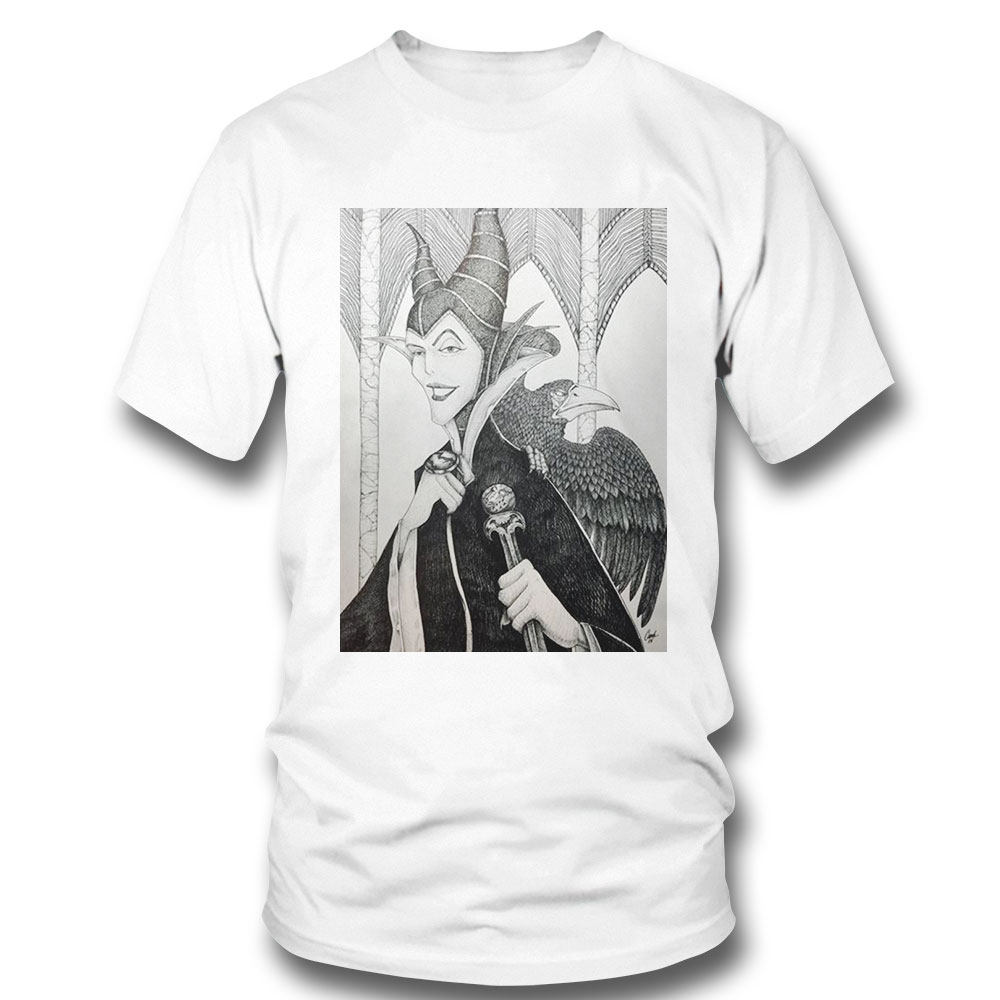 Maleficent Pen And Ink Disneyland Halloween Shirt Hoodie, Long Sleeve, Tank Top