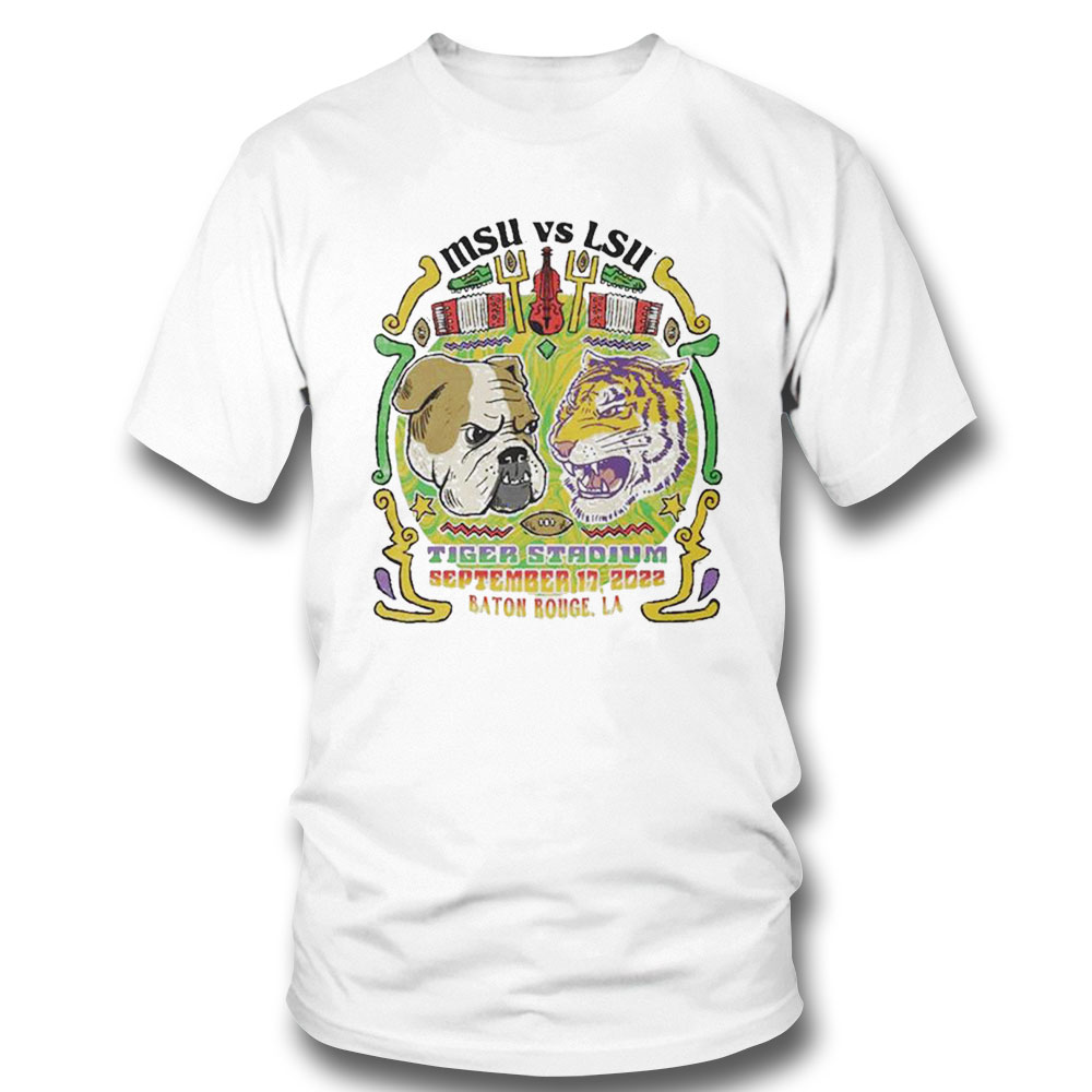 Mississippi State Bulldogs Vs Lsu Tigers Game Day 2022 T-shirt Long Sleeve, Ladies Tee