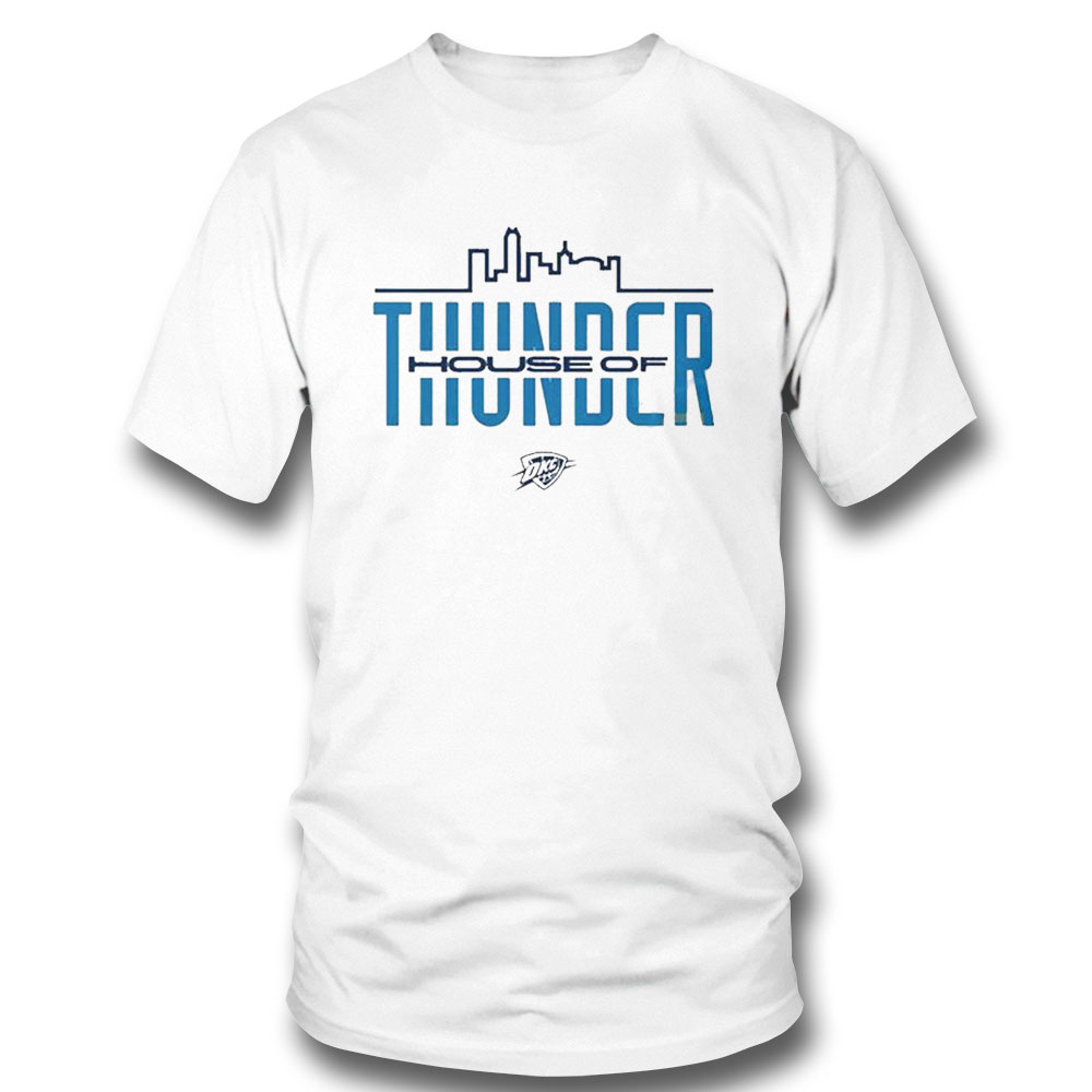 Okc Thunder House Of Thunder Shirt Long Sleeve, Ladies Tee