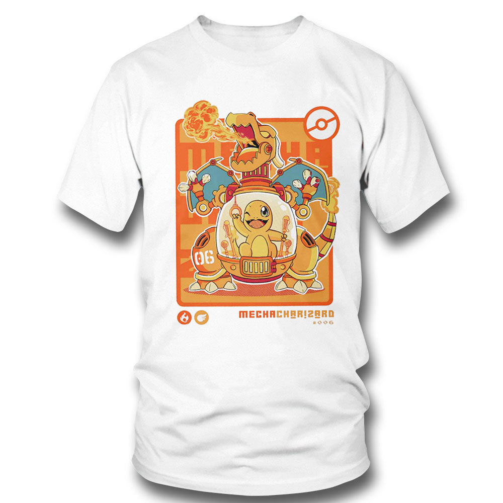 Pokemon Mecha Charizard Character Funny 2022 T-shirt Hoodie, Long Sleeve, Tank Top