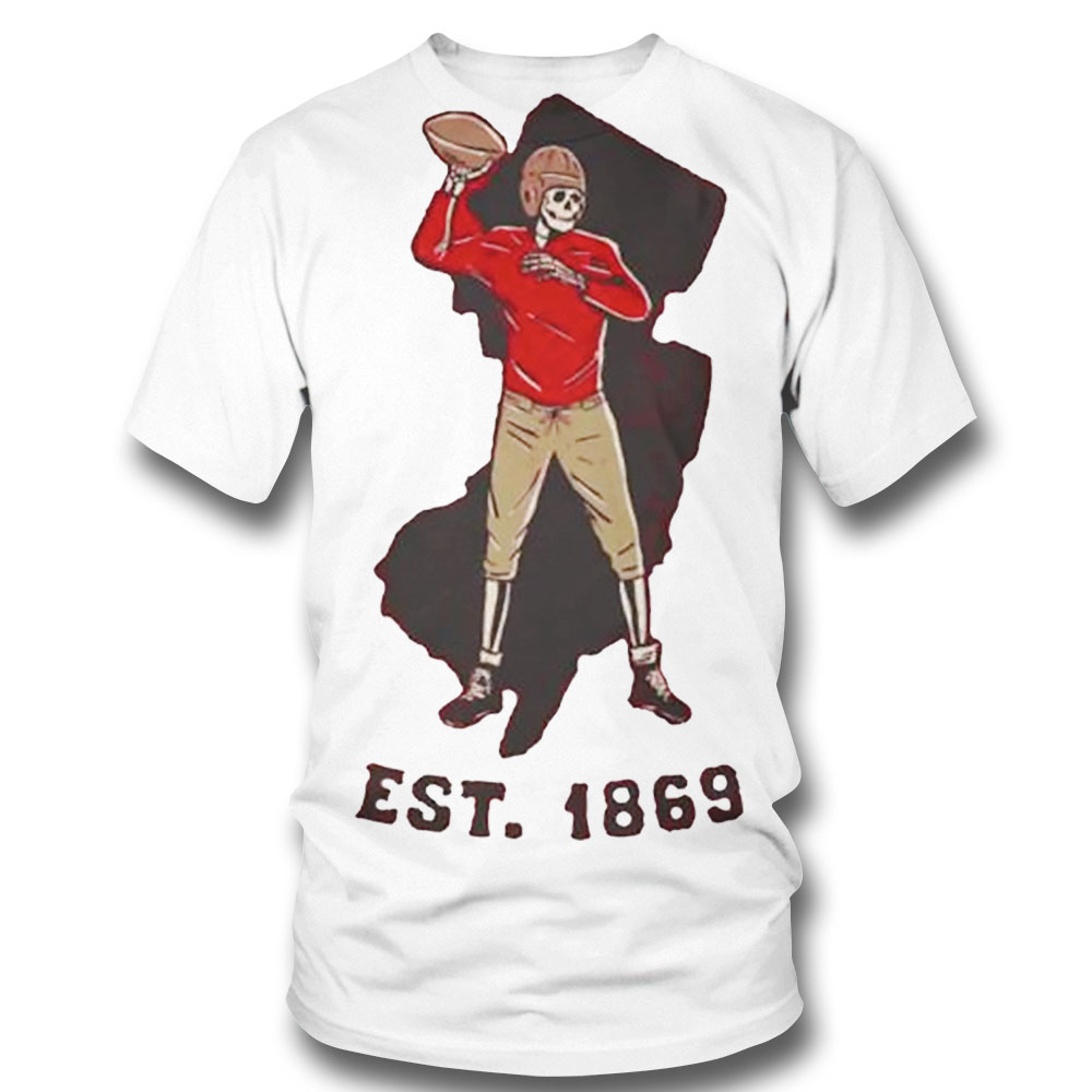 Skeleton Rutgers Vintage Est 1869 Shirt