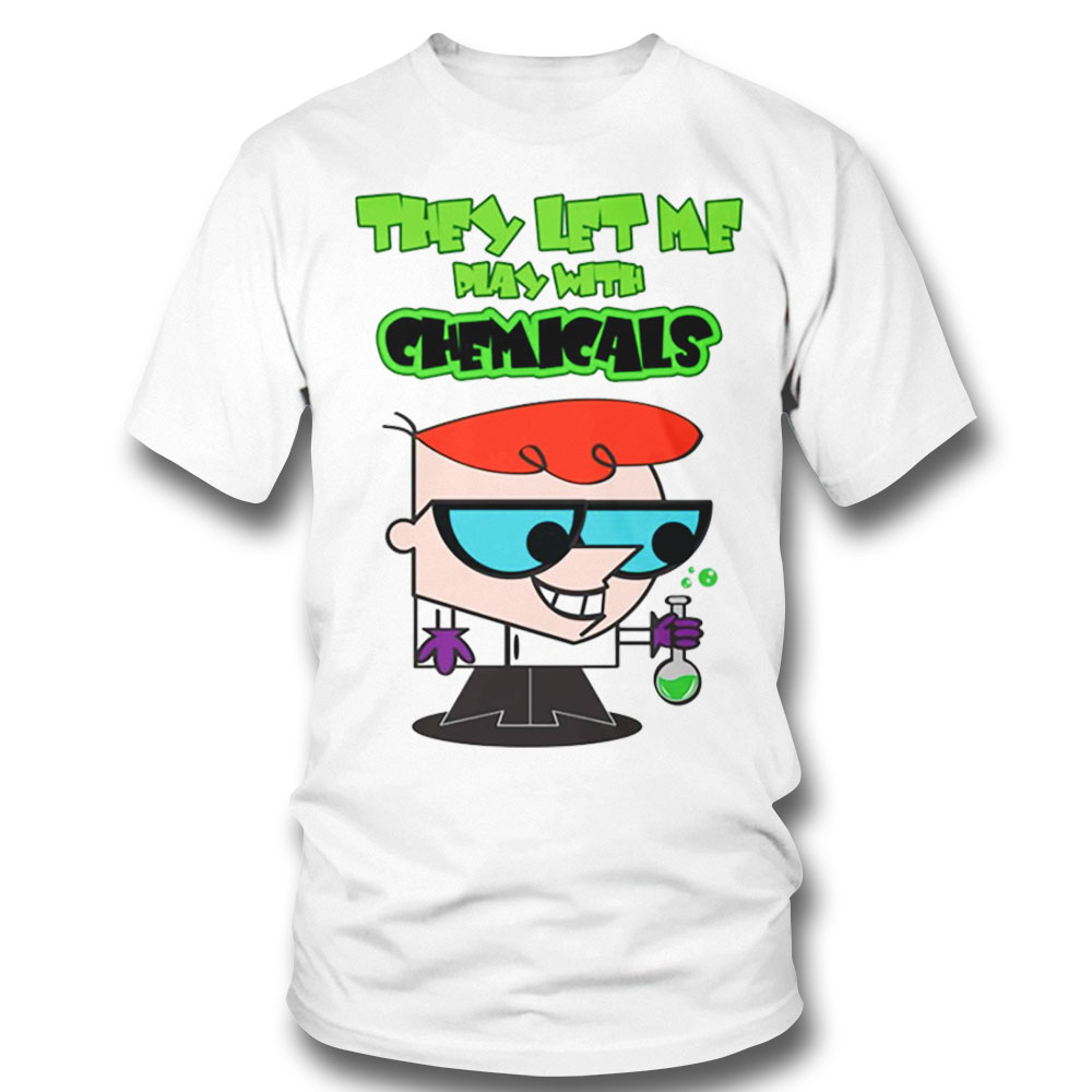 They Let Me Play With Chemicals Cartoon Shirt Sweatshirt, Tank Top, Ladies Tee
